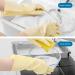 Rubber Dishwashing Gloves Medium 2 Pairs Reusable Waterproof Non-Slip Kitchen Household Cleaning Gloves/86 Medium Beige - Buy Online on GoSupps.com