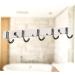 Alipis 5 Wall Hanging Hooks Kitchen Hooks Pegs Wall Clothes Hangers Stainless Steel Door Frame medium Silver - Buy Online on GoSupps.com