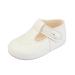 Early Days Baypods Baby Shoes for Boys & Girls Soft Soled Pre Walker Shoes Soft Faux Leather Baby Boys & Baby Girls Shoes B625 T Bar Style Shoe with Hole Punch Made in England 3 UK Child White
