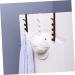 Healeved 3pcs 5 Hooks Door Coat Hangerwhitel Towel Rack Plastic The Hat Holders Hanging Portable Over medium White - Buy Online on GoSupps.com