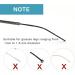 8 Pairs Anti-Slip Silicone Eyeglass End Tips for Thin Metal Legs - Black - Buy Online on GoSupps.com