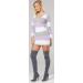 Zeta Ville Women's Maternity Stripes Knit Jumper Dress Tunic Top V-Neck - Lavender 8-10 - Buy Online on GoSupps.com