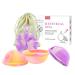 Kuwung 2 pieces menstrual disc leak -proof menstrual disc reusable menstrual cup made of silicone size S+L and storage bags for active women sport swimming and intimacy