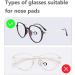 24 Pairs Eyeglass Nose Pads for Glasses Soft Silicone Glasses Nose Pad with Adhesive Anti Slip Nose Pads for Eyeglasses Plastic Frames Sunglasses Glasses 15 X 6 X 1.5 mm Transparent 24 Pairs Transparent - Buy Online on GoSupps.com