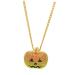CALLARON Pumpkin Lamp Necklace Necklaces A Necklace Chokers Halloween Necklace Decorations Zircon Inlaid