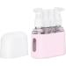 Portable Travel Pump Bottle Set for Toiletries & Lotions - Pink | Ideal for International Travel - Buy Online on GoSupps.com