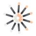 WOONEKY 100 Pcs Women Makeup Brush Makeup Eye Shadow Brush Eyeshadow Foam Women Eye Brush Sponge
