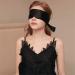 Silk Satin Blindfold Eye Cover - 4 Pieces Sleep Mask & 150cm Tie | Perfect Valentine Gift (Black & Black Red) - International Shipping - Buy Online on GoSupps.com