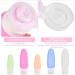 5-Piece Silicone Travel Bottles Set | Leak-Proof Portable Containers for Shampoo & Toiletries - Black - Buy Online on GoSupps.com