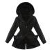 HANXIULIN Women's Hoodie Hooded Sweater Down Jacket Lightweight Quilted Jacket Loose Slim Women's Coat Elegant Coat Winter Jacket with Hood