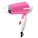 Hair Dryer Trvavel Small Mini Blow Dryer 650W Portable Folding Fast Drying Hair Lightweight Quiet Blow Dryer Hot/Cold DC Motor Compact Safe Hairdryer Pink Small Gift