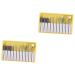 Beavorty 2 Sets Nail File Drill Bits Grit Manicure sand tool nail grinding polisher Nail Art supplies Nail Drill Replacement Bits Gel Nails Bit Cuticle Drill Bits Grinding head alloy 5x1cmx2pcs Yellowx2pcs