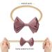 Subesty Baby Girls Set of 10 Blue Nylon Flower Headbands | Elastic Hairbands for Toddler Infant Newborns - Buy Online on GoSupps.com