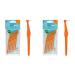 TEPE Angle Interdental Brushes 6 Pack Set (Packaging may vary) (Pack of 2)