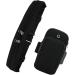 High Elasticity 2-Part Base Belt & Waterproof Phone Bracelet Bag Set for Jogging Fitness Hiking & Cycling - Black - Buy Online on GoSupps.com