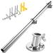 ZOMCHAIN Marine Flag Pole with Base, Flag Pole Holder, 316 Stainless Steel Flag Pole Set for Boat, Yacht, Truck and Yard - Flag Pole 23.62inch/60cm 24 IN