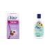Nair Hair Removal Cream for Face & Upper Lip with Sweet Almond Oil and Baby Oil 57-g & 3-In-1 Hair Removal Lotion for Sensitive Skin with Sunflower Seed Oil 175-ml Cream + 3-In-1 Hair Removal