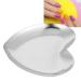 Heart Shaped Nail Palette - Stainless Steel DIY Color Mixing Tray for Nail Art | International Shipping - Buy Online on GoSupps.com