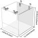 Transparent Acrylic Hanging Bird Bath for Cage - Bird Bath for Small Birds - Finch, Budgerigar, Canary, Parrot - Includes Hooks - Globalstore - Buy Online on GoSupps.com