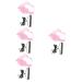 Angoily 4 Sets Bird Leash Suspend Trains Parrot Adjustable Harness Chicken Harness Car Supplies Clothing 12X6X1.3CMx4pcs Pinkx4pcs
