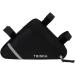 Buy Qitidasen Waterproof Bicycle Triangular Bag - Reflective Double-Sided Front Tube Frame Pocket (Black) for Safe Night Riding | International Shipping Available - Buy Online on GoSupps.com