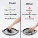 Clisted Cast Iron Scrubber with Handle Stainless Steel Chainmail Cleaner for Pans and Skillets - Cast Iron Cookware Ovens Easy Install - Buy Online on GoSupps.com