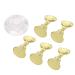 Exquisite DIY nail art exhibition stand practice stand for wrong nails plastic + alloy for professional salon use and home improvement at home (white base)