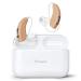 Vivtone Lucid508 Rechargeable Hearing Aids for Seniors - Advanced 8-Chanel Digital BTE Amplifiers with Charging Case - Noise Cancellation & Tinnitus Masking - Pair - Buy Online on GoSupps.com