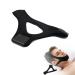 Airflow Jaw Strap Air Flow Jaw Strap Snoring Chin Strap Breathable Unisex Jaw Support Facial Lifting Strap (Black 1PCS)
