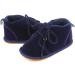 LACOFIA Baby Winter Anti-Slip Lace Up Booties 12-18 Months - Navy Blue - Buy Online on GoSupps.com