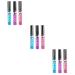 Healvian 9 pcs Lengthening Curling Lady Waterproof Mascara Fiber for Blue Lashes Tube Purple Red