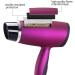 1800W Folding Hair Dryer for Ladies Powerful Travel Hairdryer Portable Fold Handle Grip 3 Heat Cold Shot Button DC Motor Fast Blow Dryer Hair-Dryer Lightweight Quiet Household with Nozzle Purple - Buy Online on GoSupps.com