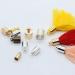 YAKA 120pcs Cord End Caps Bead Barrel Loop Clasp Kit for Jewelry Making (7x11mm) - Buy Online on GoSupps.com