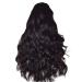 Stay & Me Recke black women long curls wavy middle part synthetic heat resistant party tigs for women afro ombre with natural wigs