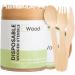 Disposable Wooden Plates (Wooden Cutlery Set) - Buy Online on GoSupps.com