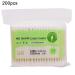 200pcs Double Head Cotton Swabs - Eco-Friendly Wooden Sticks for Cleaning | International Shipping Available - Buy Online on GoSupps.com