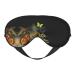 Beautiful Butterfly Print Unisex Sleep Eye Mask Soft Comfort Eye Shade Cover for Travel/Yoga/Shift Work Black