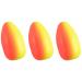 Dr.Fish 30 Pack Oval Foam Floats Trout Floats Fishing Rig Floats Fly Fishing Strike Indicator Pompano Walleye Catfish Crawler Harness Bead Stopper Sinker Stops Red and Yellow Large: 1/2"*4/5"