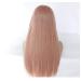 BGHJUE N Pink Long Straight Synthetic Wig with Side Fringe - High Density Glueless 50% Human Hair Wigs for Women - Buy Online on GoSupps.com