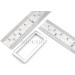 Metal Flat Rectangle Rings Buckle 1 1/2 Inches Silver - 6 Pack for Bag Belt Strap | Heavy Duty Loop Quality Finish | Craftmemore VTLP - Buy Online on GoSupps.com