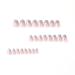 Summer Glitter French Tip Short Round Press on Nails - 24 Pcs with Stars Designs | Glossy False Nails for Women and Girls - Includes Nails Glue | Artificial Acrylic Full Cover False Nails - Style1 - Buy Online on GoSupps.com