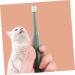 WOONEKY 4pcs Toothbrush Kitten Supplies Pet Oral Care Brush off Cats Dog Toothpaste Plastic - Buy Online on GoSupps.com