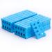 100 pieces toe separator for pedicure soft nail art finger separator divider spacer manicure pedicure tool gel painting accessories for nail art painting toenails (blue)