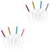 Magiclulu Metal spatula 8 STK head massage gear tingling on the scalp scalp massager for hair growth tool head clumsy massager metal scratch scrap scratching office metal scraps