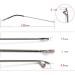 Metal Glasses Replacement Frames - Durable Temple Arms & Legs - D15 Style - Buy Online on GoSupps.com