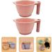 Beaupretty Salon Color Bowls - 2pc Hair Dye Mixing Set in Pink | Portable Tint Bowl for Hair Salon Professionals - Buy Online on GoSupps.com