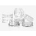 kuou 50 Pcs Empty Plastic Cosmetic Jars 5ml Sample Containers Pots Bottles with Clear Lids - Buy Online on GoSupps.com