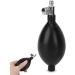 Fyearfly Inflation Blood Pressure Bulb Blood Pressure Latex Bulb Replacement Black Manual Inflation Blood Pressure Latex Bulb With Air Release Valve