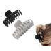 2PCS Black and White Hair Claw Clips  4.3 inch Large Matte Black/White Hair Claws  Large Fashion Hair Barrettes for Women  Strong Hold Hair Accessories for Girls Thick Long Heavy Hair