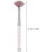 Fan Shape Nail Brush Nylon Hair Rhinestone Decoration Anti Slip Handle Fan Nail Brush Beautiful Practical for Nail Experts for Home - Buy Online on GoSupps.com